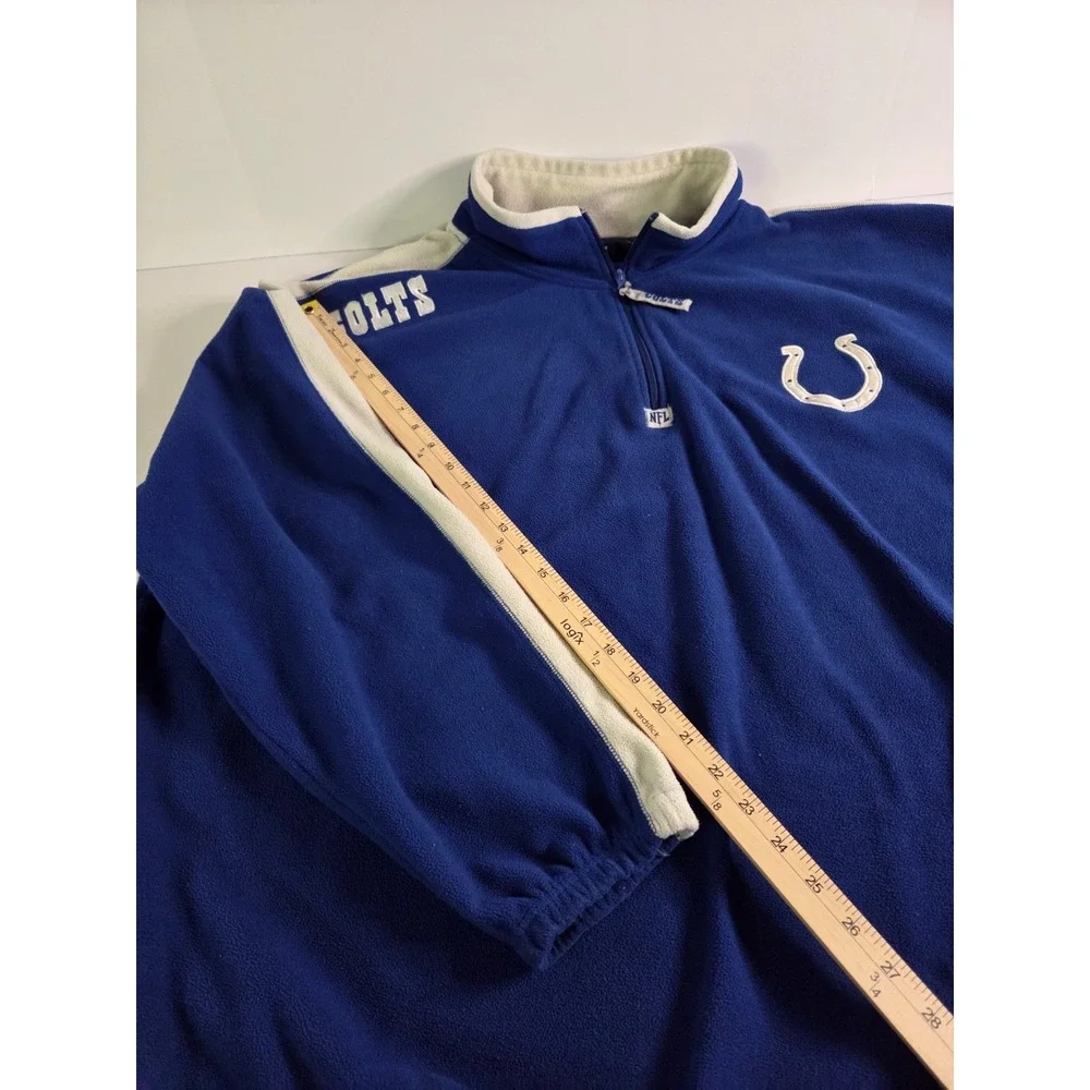 NFL Team Apparel Jacket Mens 5 Extra Large Blue Indianapolis Colts NFL Fleece